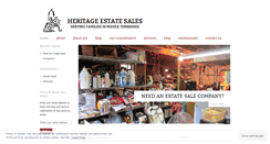 Desktop Screenshot of heritageestatesales.net